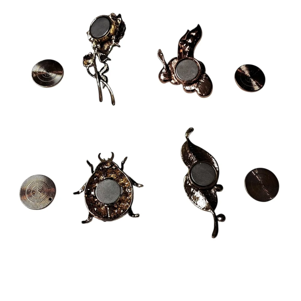 Elegant Multi-Color Brooch Set‎